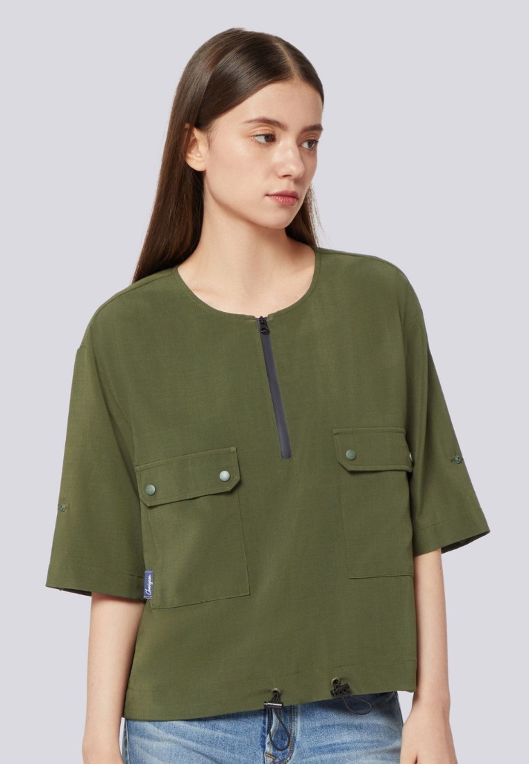 Chevignon Womens Cargo Utility Blouse