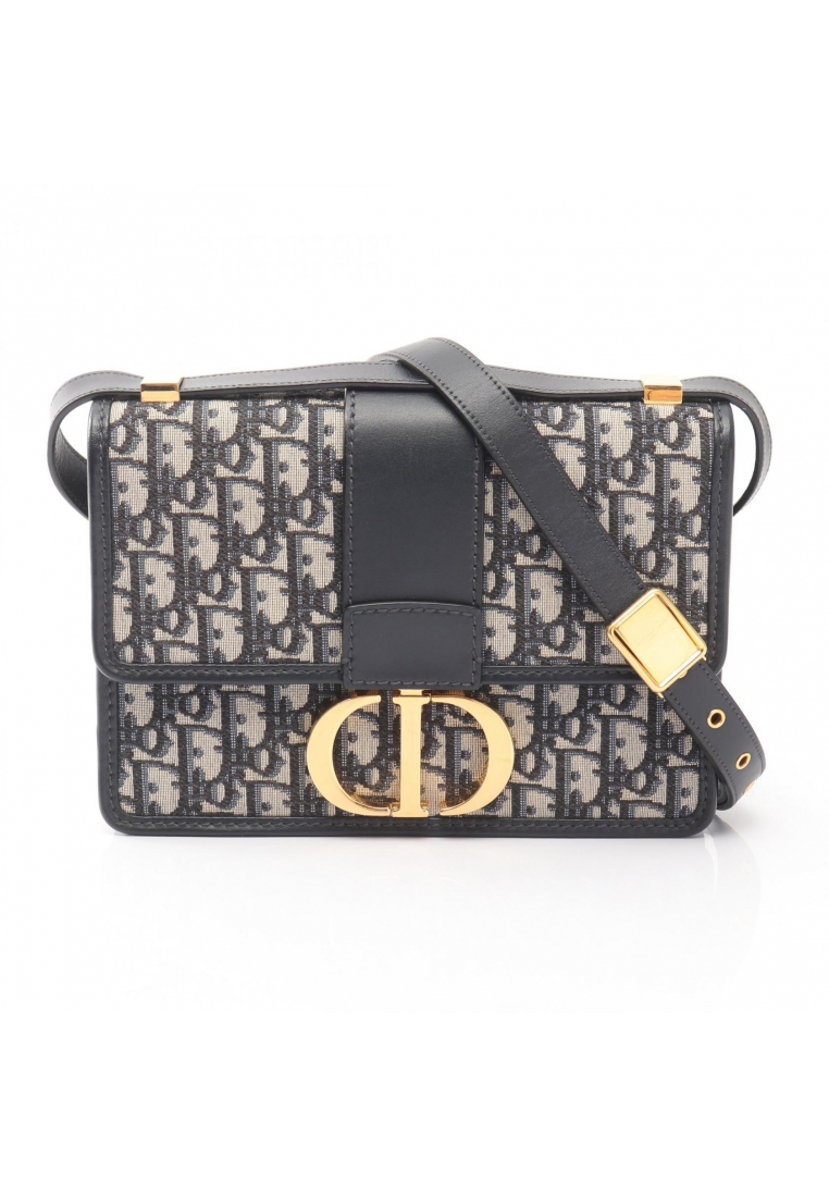 Christian Dior Pre-Loved Christian Dior 30 MONTAIGNE Montaigne oblique jacquard chain shoulder bag c