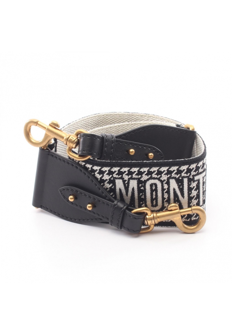 Christian Dior Pre-Loved Christian Dior 30 MONTAIGNE Montaigne houndstooth shoulder strap canvas lea