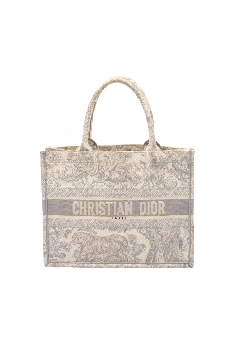 CHRISTIAN DIOR Pre-Loved Christian Dior BOOK TOTE book tote medium bag Toile De Jouy Handbag tote ba