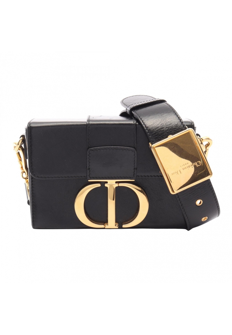 Christian Dior Pre-Loved Christian Dior 30 MONTAIGNE Montaigne box Shoulder bag leather black