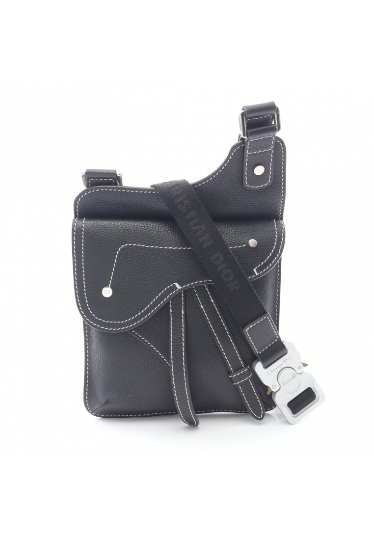 Christian Dior Pre-Loved Christian Dior saddle Shoulder bag leather black