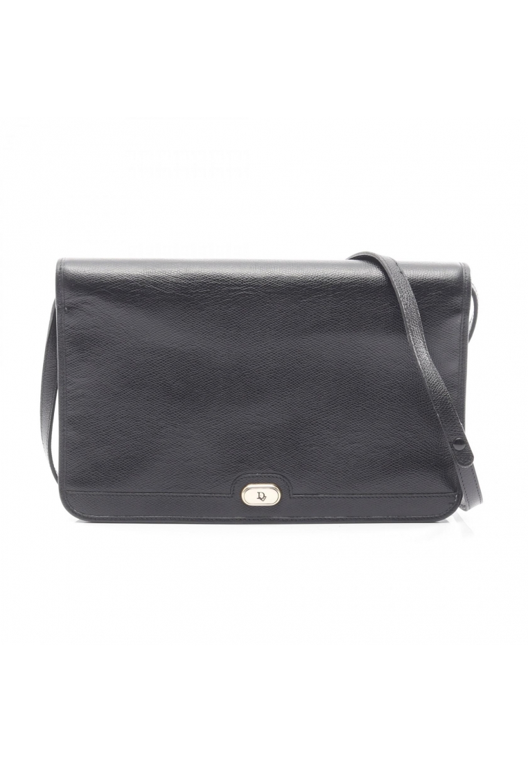 Christian Dior Pre-Loved Christian Dior honeycomb Shoulder bag leather black