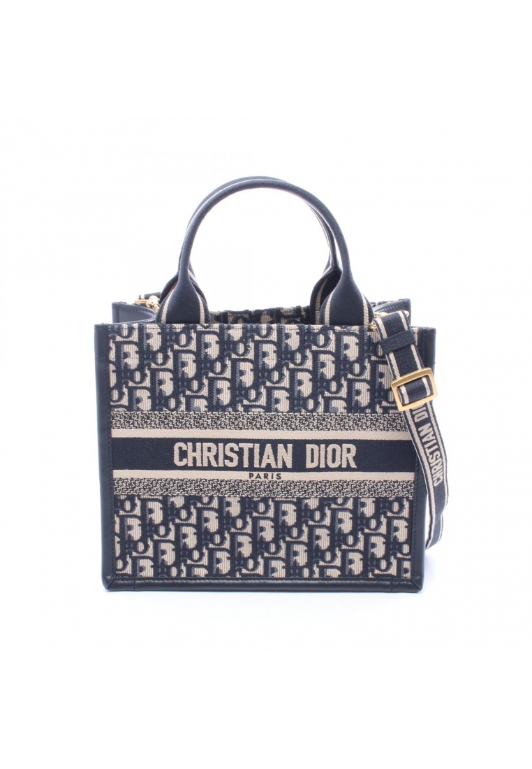 Christian Dior Pre-Loved Christian Dior BOOK TOTE book tote Small oblique 2WAY Handbag tote bag canv