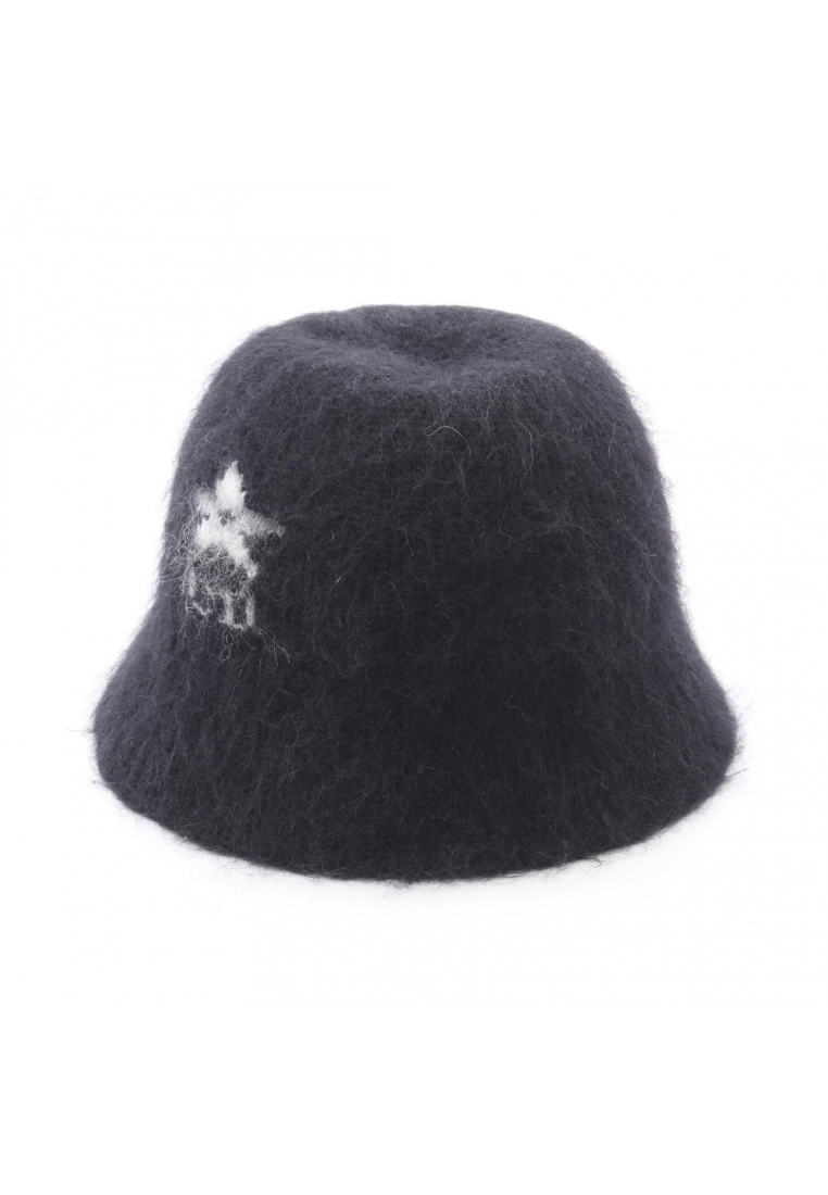 Christian Dior Pre-Loved Christian Dior CD logo bucket hat wool Nylon Mohair black white