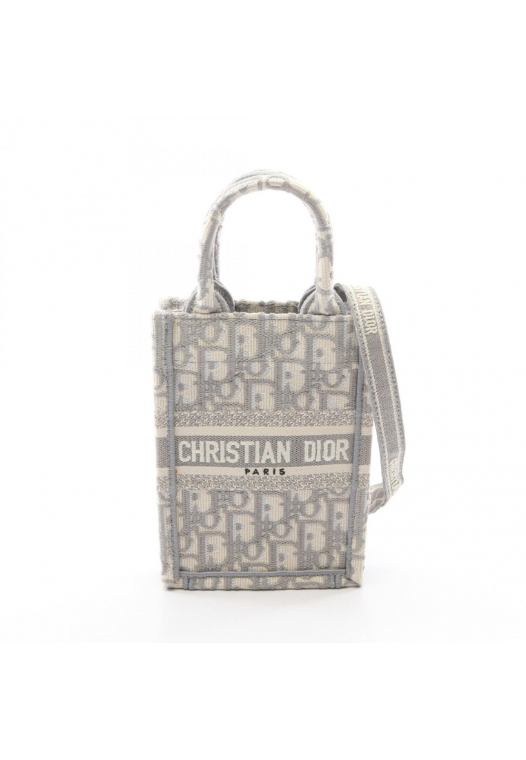 Christian Dior Pre-Loved Christian Dior BOOK TOTE book tote Vertical Bag mini Phone Bag 2WAY Handbag