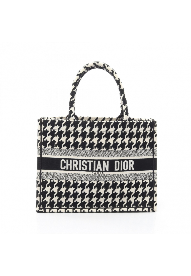 Christian Dior Pre-Loved Christian Dior BOOK TOTE book tote Medium houndstooth Handbag tote bag canv