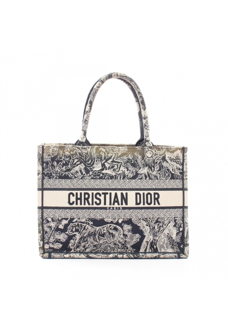 CHRISTIAN DIOR Pre-Loved Christian Dior BOOK TOTE book tote Medium Toile De Jouy Handbag tote bag ca