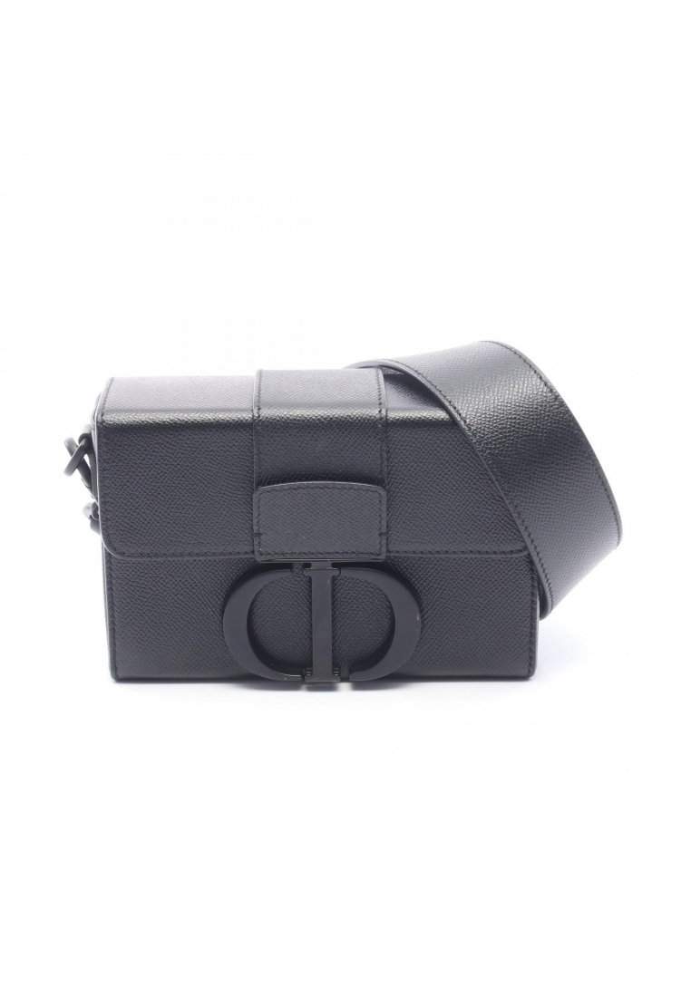 CHRISTIAN DIOR Pre-Loved Christian Dior 30 MONTAIGNE Montaigne box Shoulder bag leather black
