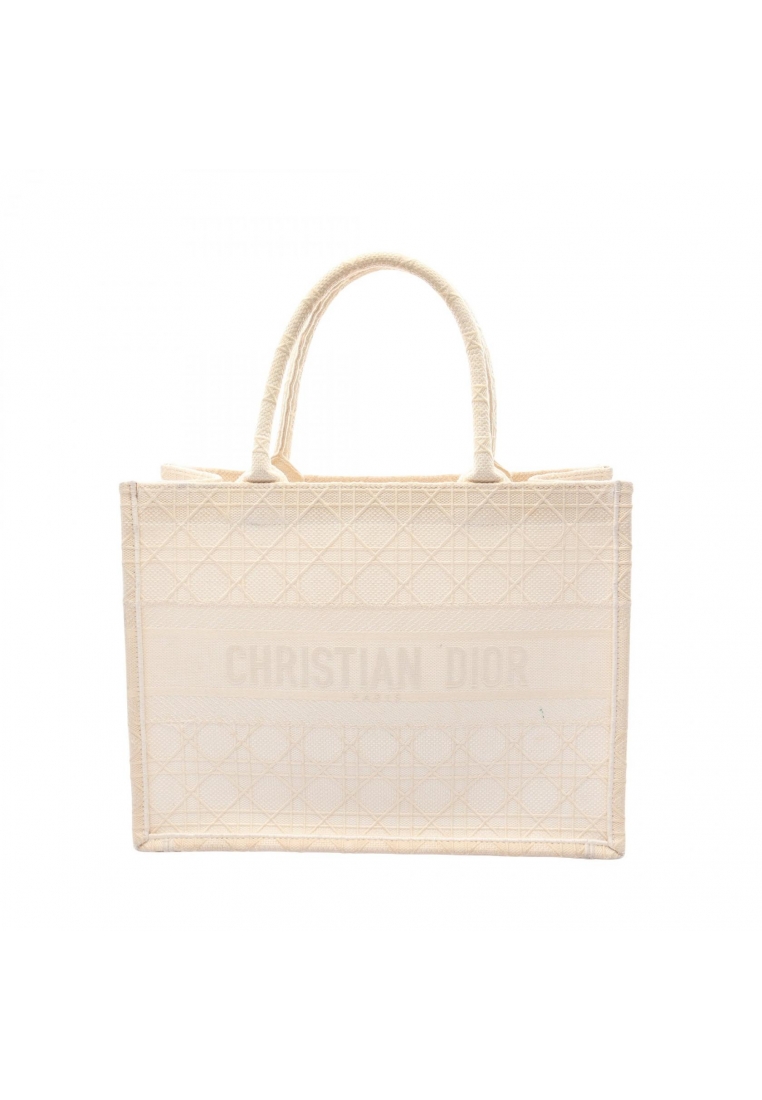 Christian Dior Pre-Loved Christian Dior BOOK TOTE book tote Medium Handbag tote bag canvas ivory