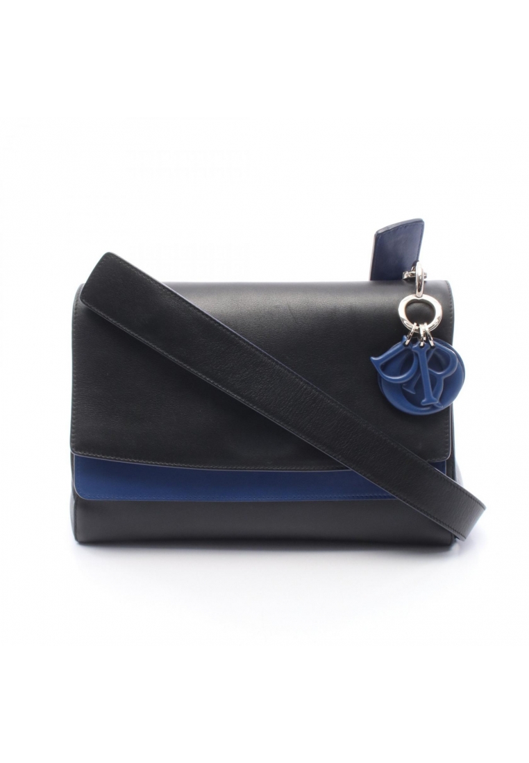 Christian Dior Pre-Loved Christian Dior BE DIOR bee Dior one shoulder bag lambskin black blue
