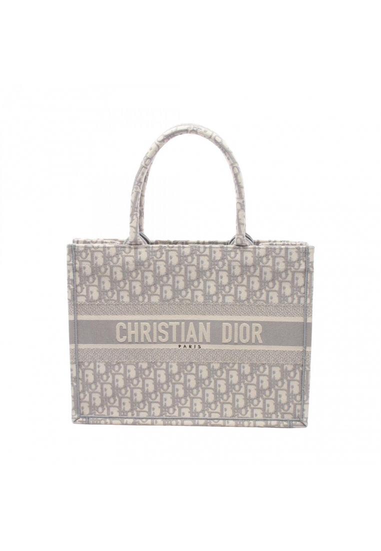 CHRISTIAN DIOR Pre-Loved Christian Dior BOOK TOTE book tote Medium oblique Handbag tote bag canvas g