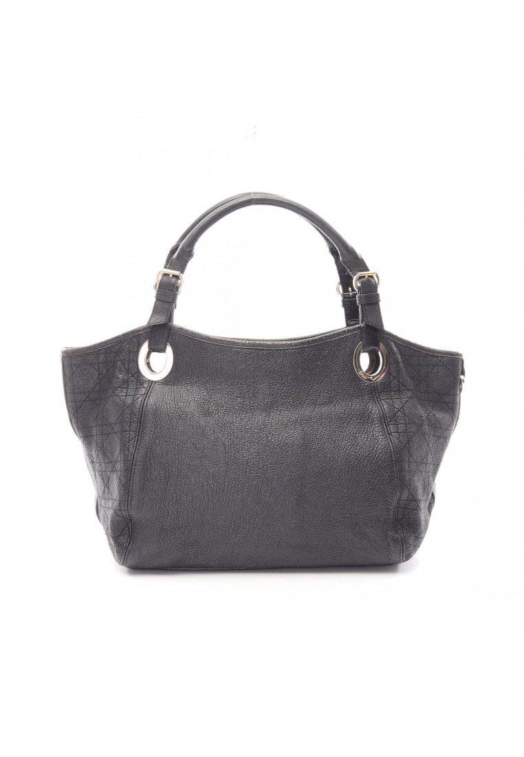 CHRISTIAN DIOR Pre-Loved Christian Dior Canage Handbag tote bag leather black