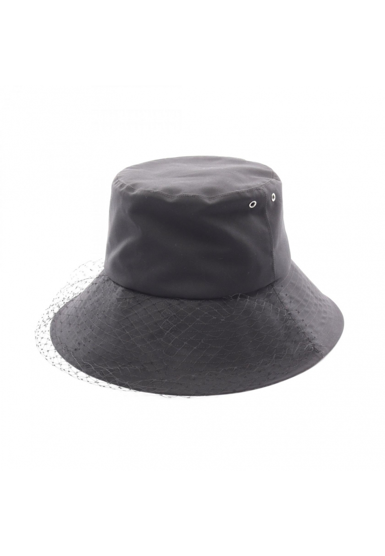 Christian Dior Pre-Loved Christian Dior TEDDY-D bob hat bucket hat cotton black With tulle