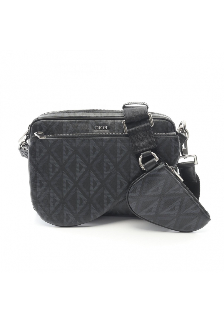 Christian Dior Pre-Loved Christian Dior CD Diamond Shoulder bag PVC leather black