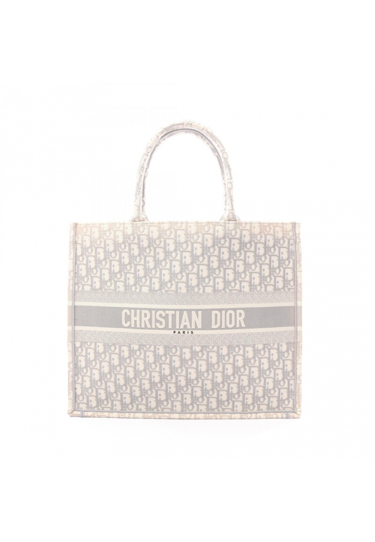 Christian Dior Pre-Loved Christian Dior BOOK TOTE book tote Large oblique Handbag tote bag canvas gr