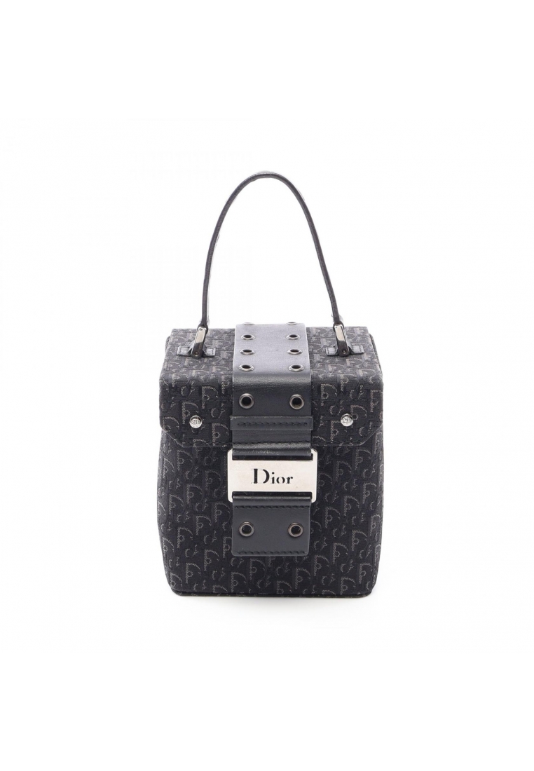 Christian Dior Pre-Loved Christian Dior street chic Trotter vanity bag canvas leather black
