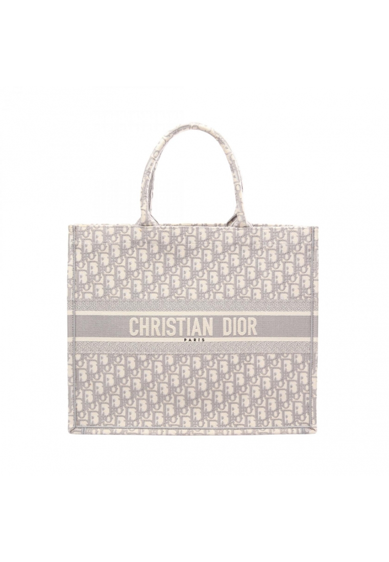 Christian Dior Pre-Loved Christian Dior BOOK TOTE book tote Large oblique Handbag tote bag canvas gr