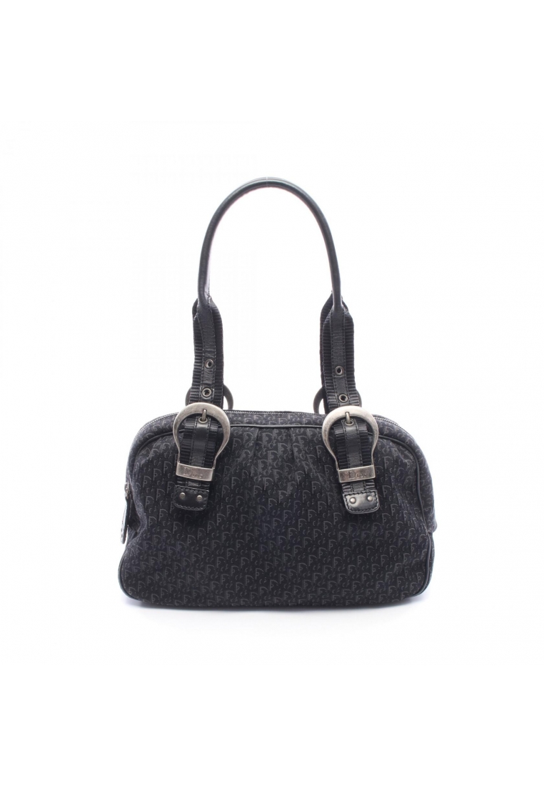 Christian Dior Pre-Loved Christian Dior Trotter Handbag tote bag canvas leather black