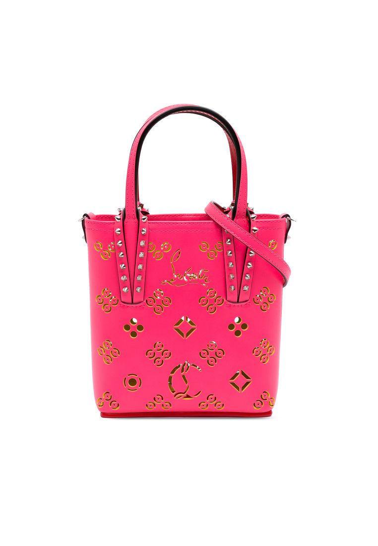 Christian Louboutin Pre-Loved Christian Louboutin Mini Perforated Calfskin Loubinthesky North South 