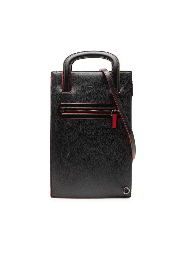 Christian Louboutin Pre-Loved Christian Louboutin Leather Trick Track Satchel