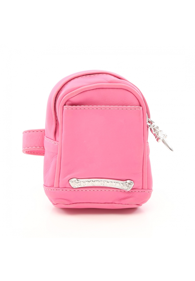 Chrome Hearts Pre-Loved Chrome Hearts WRISTHER BACK PACK mini pouch bracelet leather pink