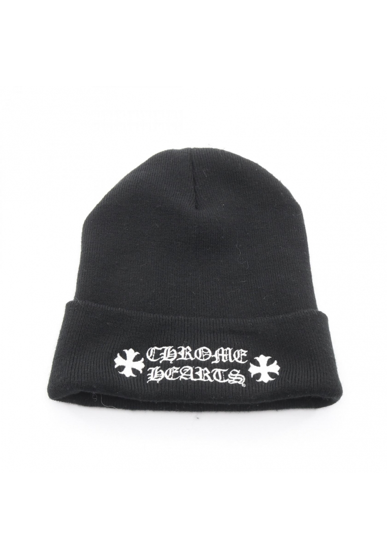 Chrome Hearts Pre-Loved Chrome Hearts knit hat beanie black