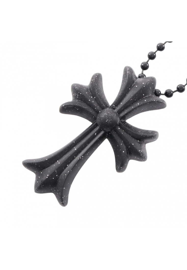 Chrome Hearts Pre-Loved Chrome Hearts Silicone cloth necklace rubber black