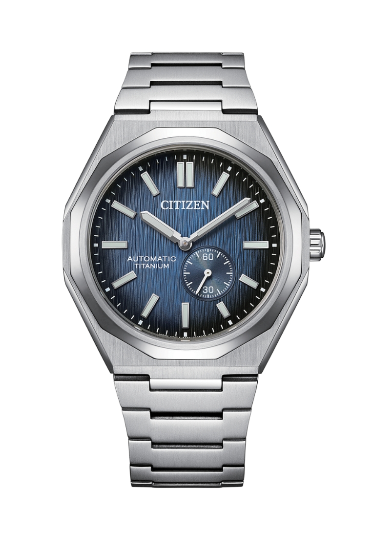 Citizen Citizen Zenshin 60 Super Titanium Series Gradient Blue Textured Dial Stainless Steel Band Au
