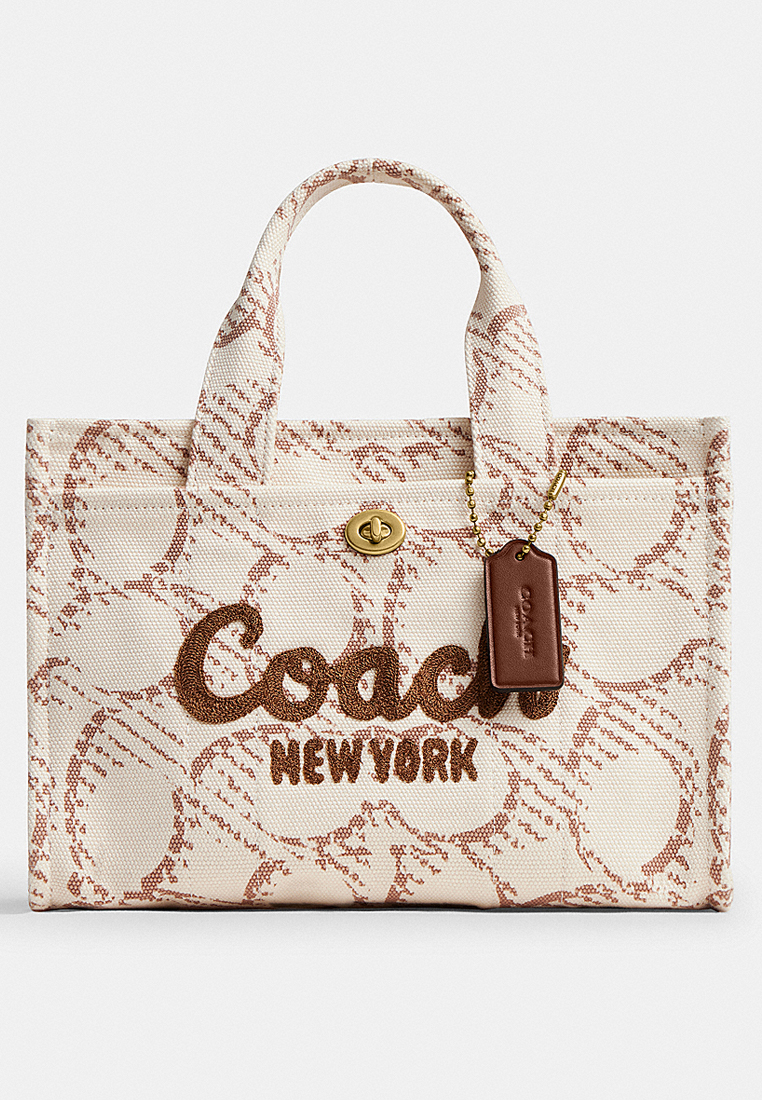 Coach Cargo Tote Bag 26 With Signature Canvas
