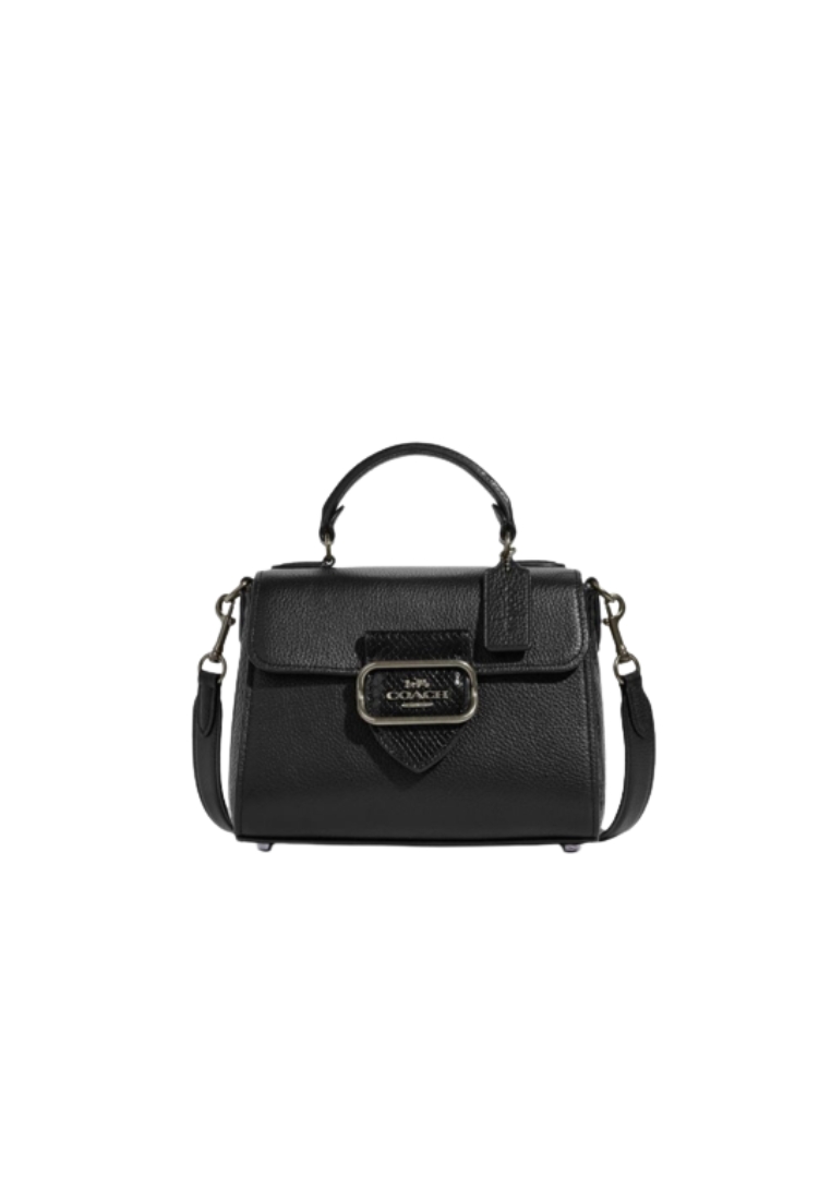 COACH Coach Morgan CF321 Top Handle Satchel In Black Multi
