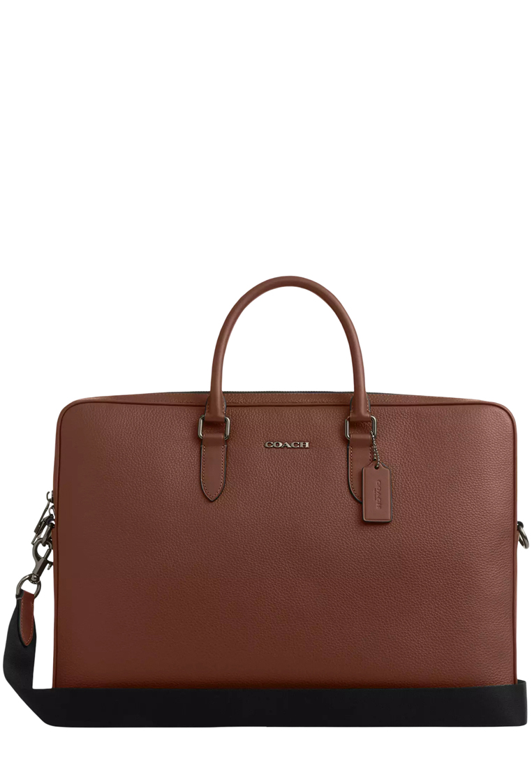 COACH Ethan Large Brief Bag - Saddle CCF59