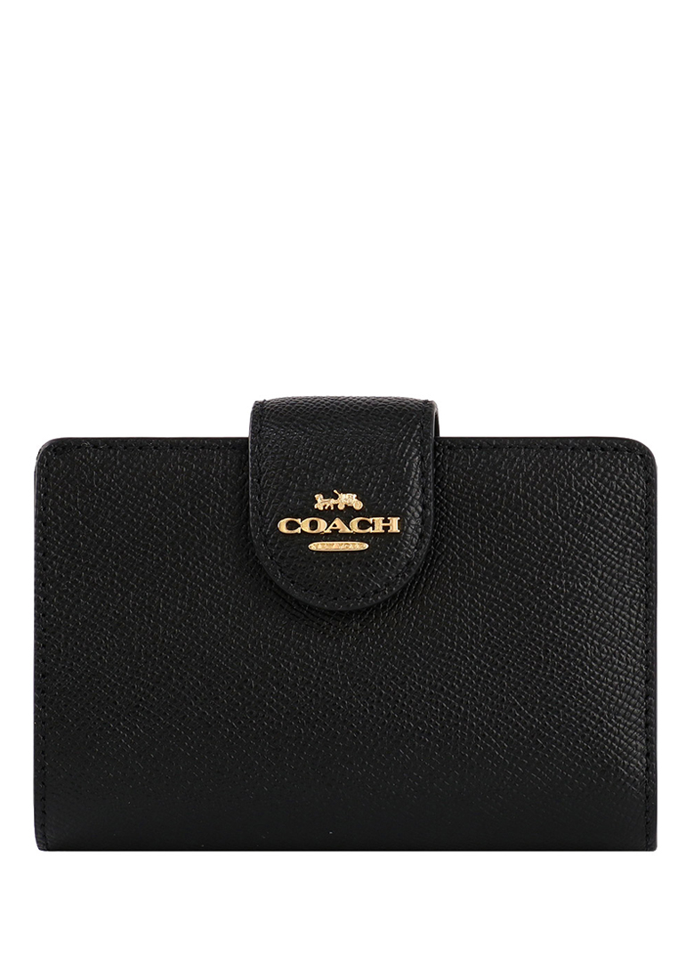 COACH Medium Corner Zip Wallet - Black