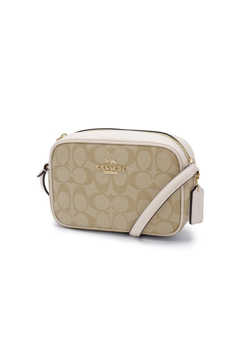 COACH COACH Mini Jamie Camera Bag In Signature Canvas (CQ874) – IM / Light Khaki / Chalk