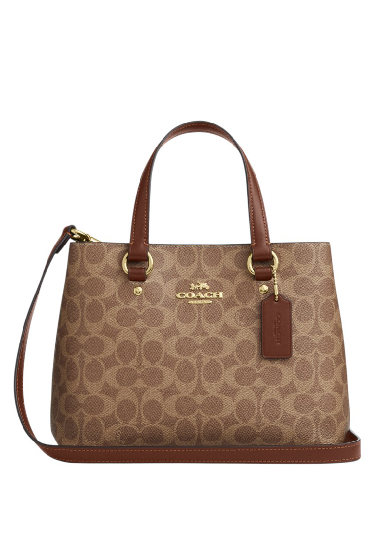 COACH Station Carryall Bag In Signature Canvas - Tan/Brown