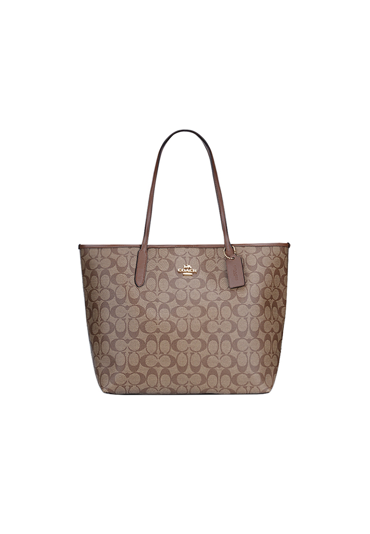 Coach City Tote Bag In Signature Canvas 5696