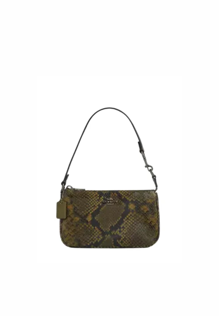 Coach Coach Nolita 19 Shoulder Bag With Snake Print In Olive Multi CCF62