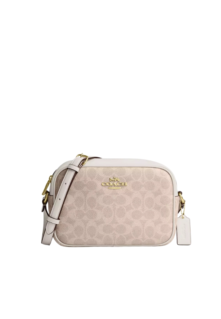 COACH Coach Jamie Camera Bag In Signature Canvas In Sand Chalk CZ186