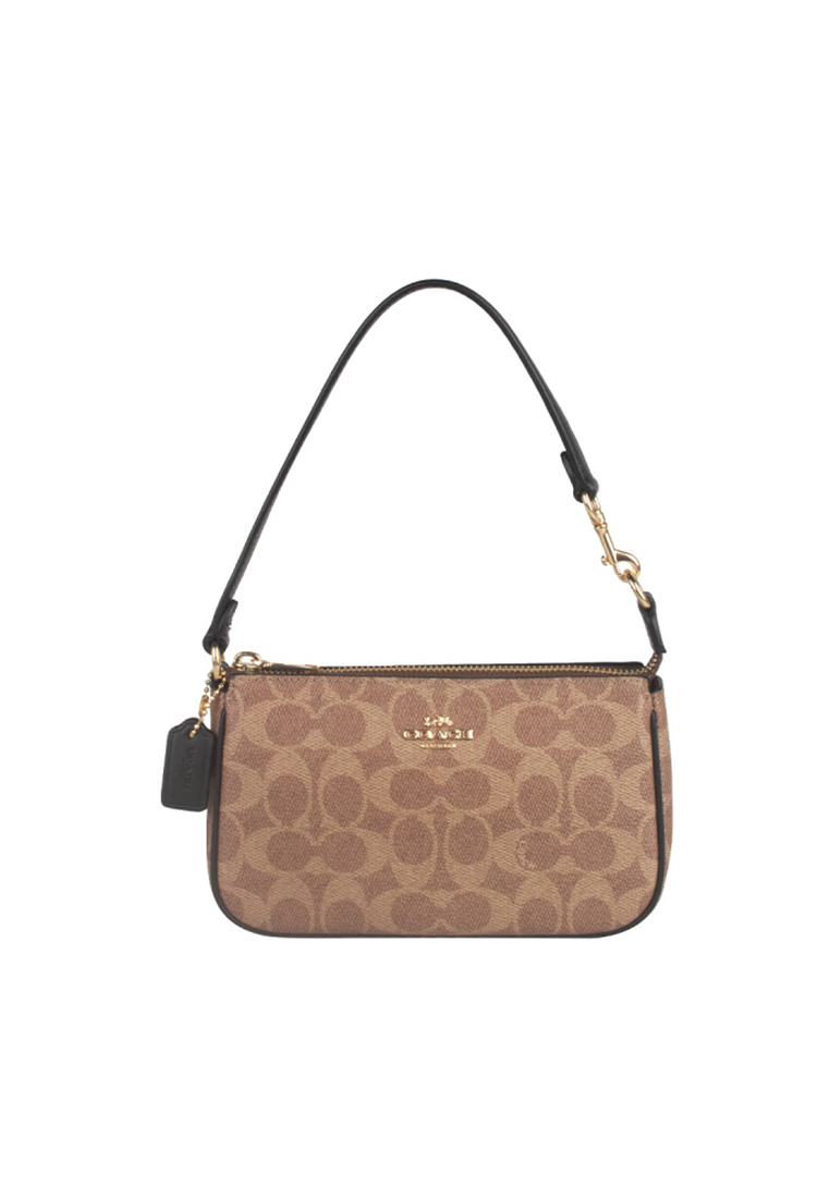COACH Nolita 19 Shoulder Bag In Signature Canvas Tan Black CW426
