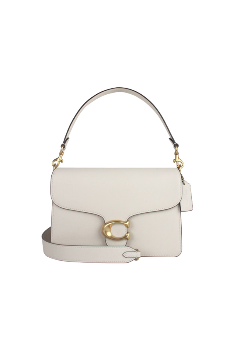 COACH Chain Tabby Shoulder Bag In Chalk White CY919