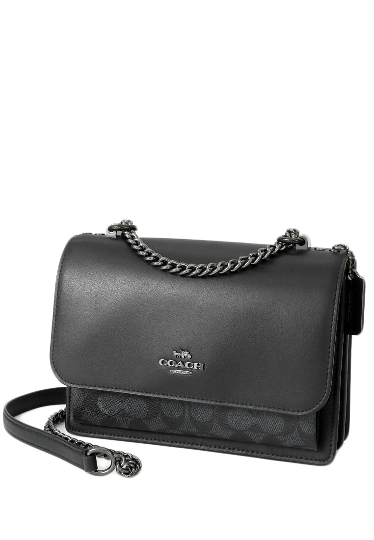 Coach Klare Crossbody Bag In Signature Canvas - Charcoal/Black
