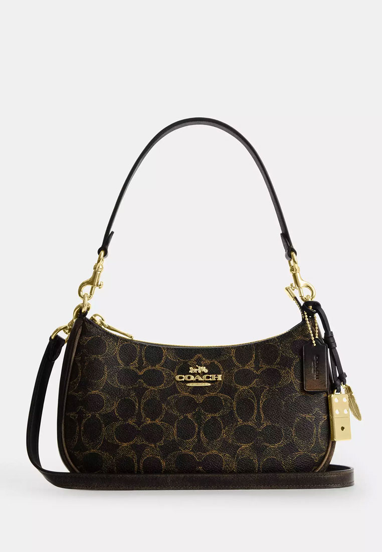 COACH Teri Shoulder Bag In Loved Signature Canvas With Charms