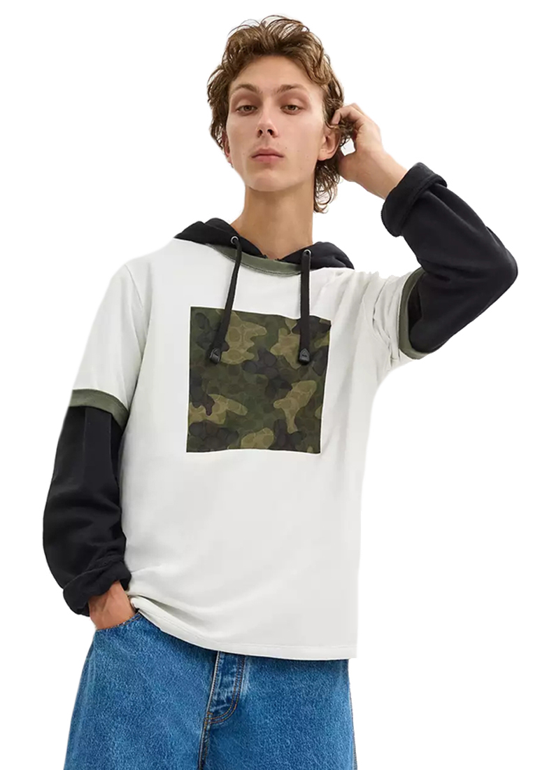 Coach Camo T Shirt In Organic Cotton in Off White CW770