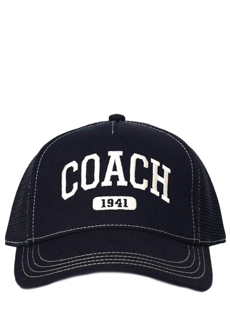 COACH 1941 Embroidered Trucker Hat In Black CAA61 (M/L)