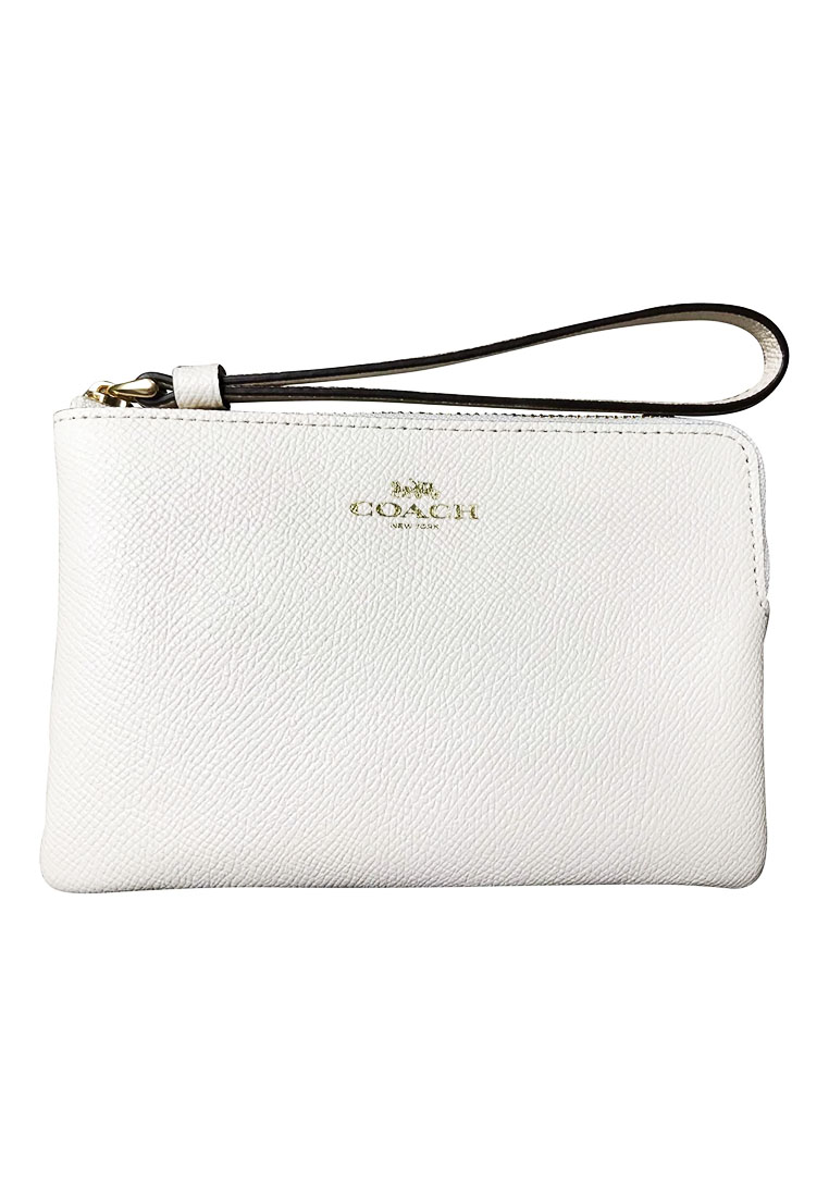 COACH Coach Zip Leather Wallet 58032 – White