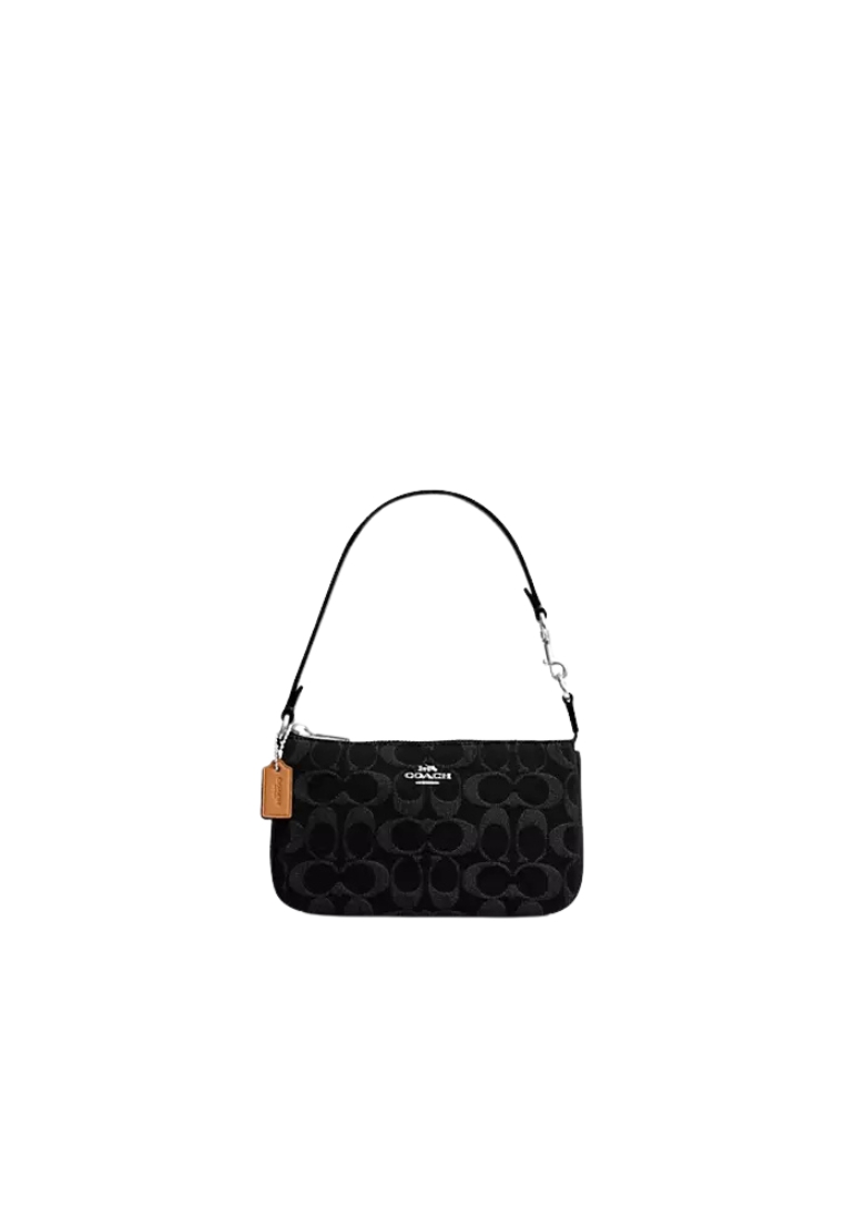 COACH Coach Nolita 19 HandBag In Signature Denim In Black CCZ48