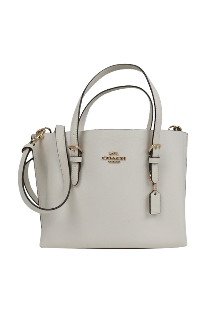 COACH Coach Mollie 25 Tote C4084 Crossbody Bag In Chalk Light Saddle