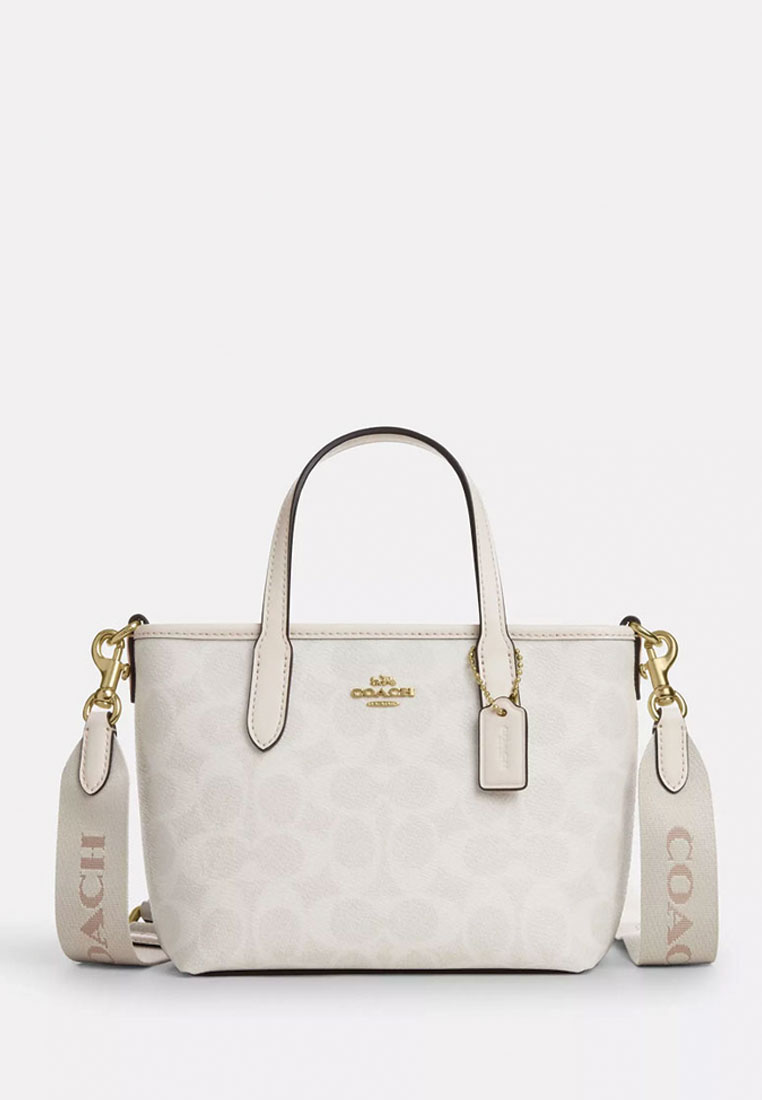 COACH City Mini Tote Bag In Signature Canvas