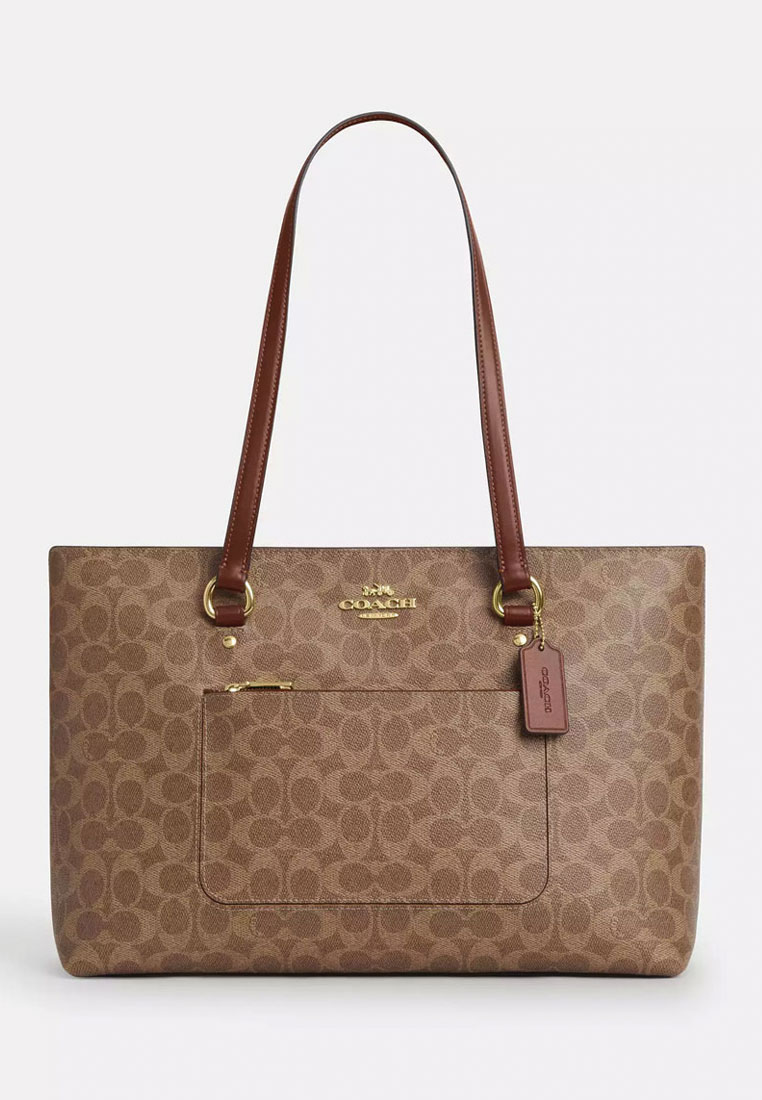 COACH Station Tote Bag In Signature Canvas