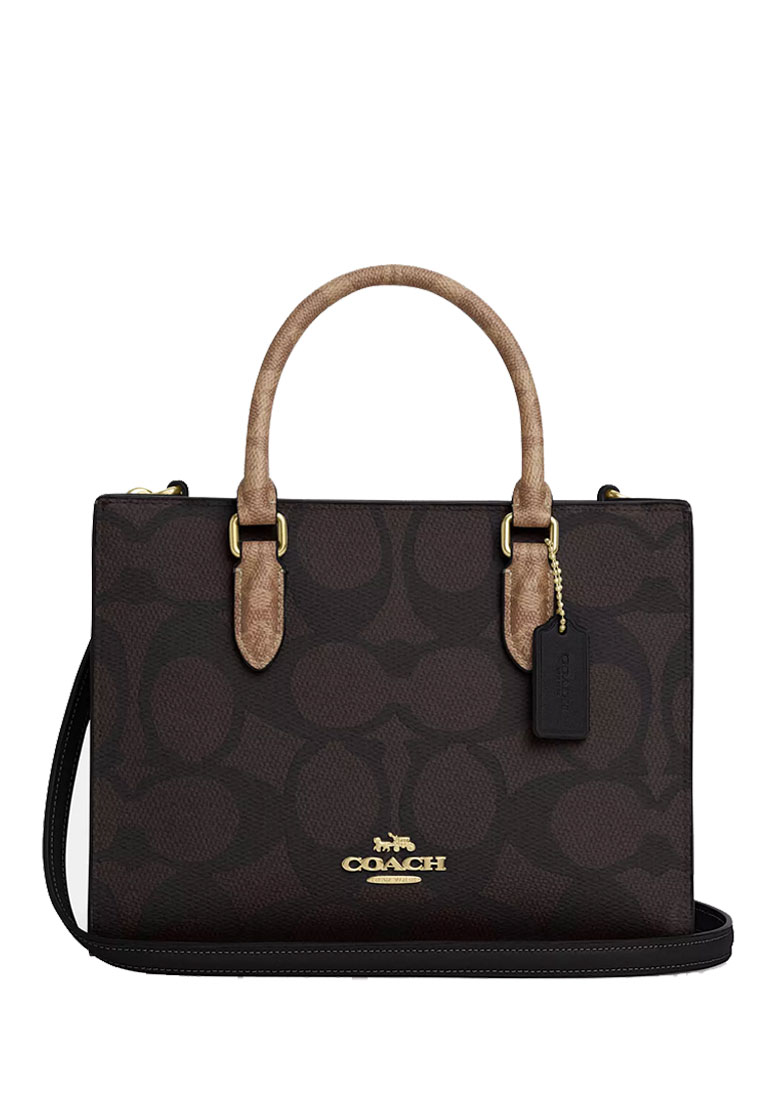 COACH Maggie Small Tote Bag In Blocked Signature Canvas